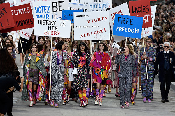 Flippant Feminism: the Chanel Spring/Summer 2015 Runway - Lash Magazine